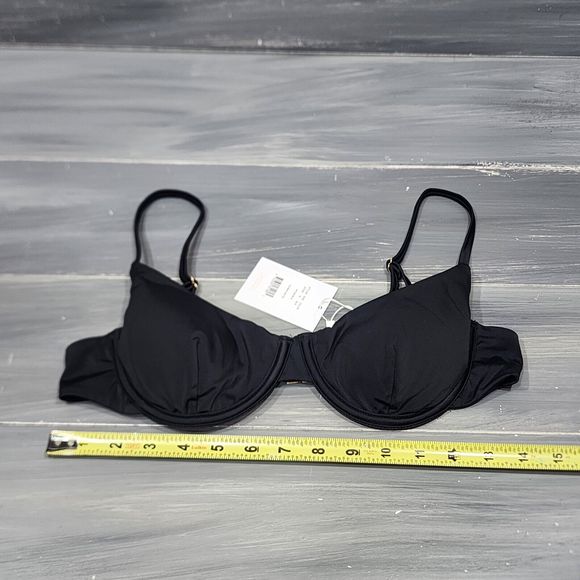 Andie Swim The‎ Bermuda Bikini Top Size Medium Black Style AT239 - Picture 6 of 6